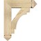 Ekena Millwork Merced Arts and Crafts Rough Sawn Bracket w/ Offset Brace, Douglas Fir, 6"W x 18"D x 22"H BKT0604X18X22MRC03RDF - alternate 4